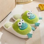 chausson animaux en peluche grenouille