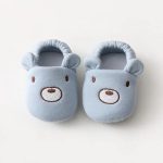 chausson bébé coton rose