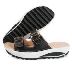 chausson compensé style décontracté