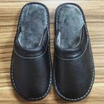 chausson cuir design