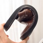 chausson cuir élégant