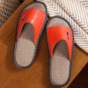 chausson d'été en cuir