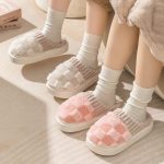 chausson damier doux