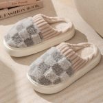 chausson damier intérieur