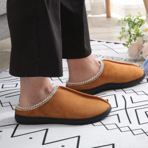 chausson en daim hiver