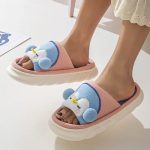 chausson femme motif pingouin
