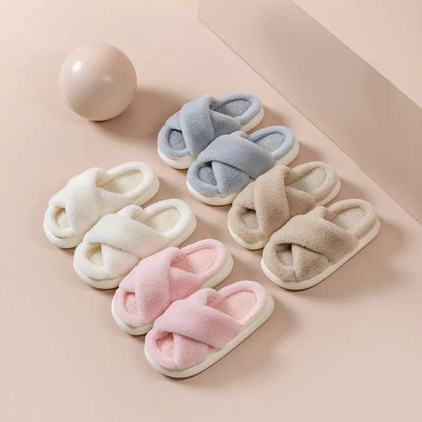 chausson fourrure fluffy