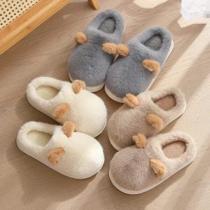 chausson fourrure rigolo