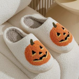 chausson Halloween citrouille