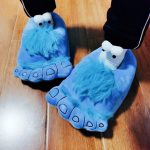 chaussons amusants pied de monstre