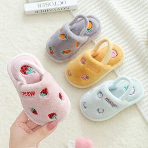 chaussons bébé fruits