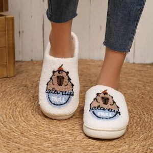 chaussons capybara confortables
