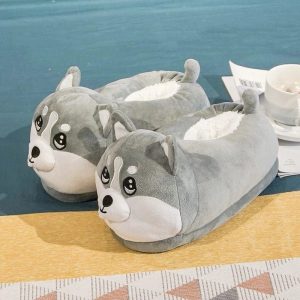 chaussons chien husky