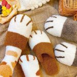 chaussons confortable griffe de chat
