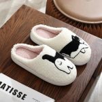 chaussons confortables chat