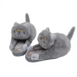 chaussons doux chat câlin