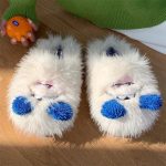 chaussons en peluche Yeti