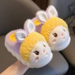 chaussons lapin en peluche