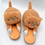 chaussons mignons chat câlin
