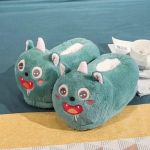 chaussons monstre vert