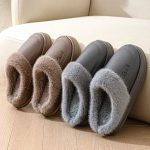 pantoufle d'intérieur en cuir PU