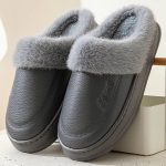 pantoufle en cuir PU design
